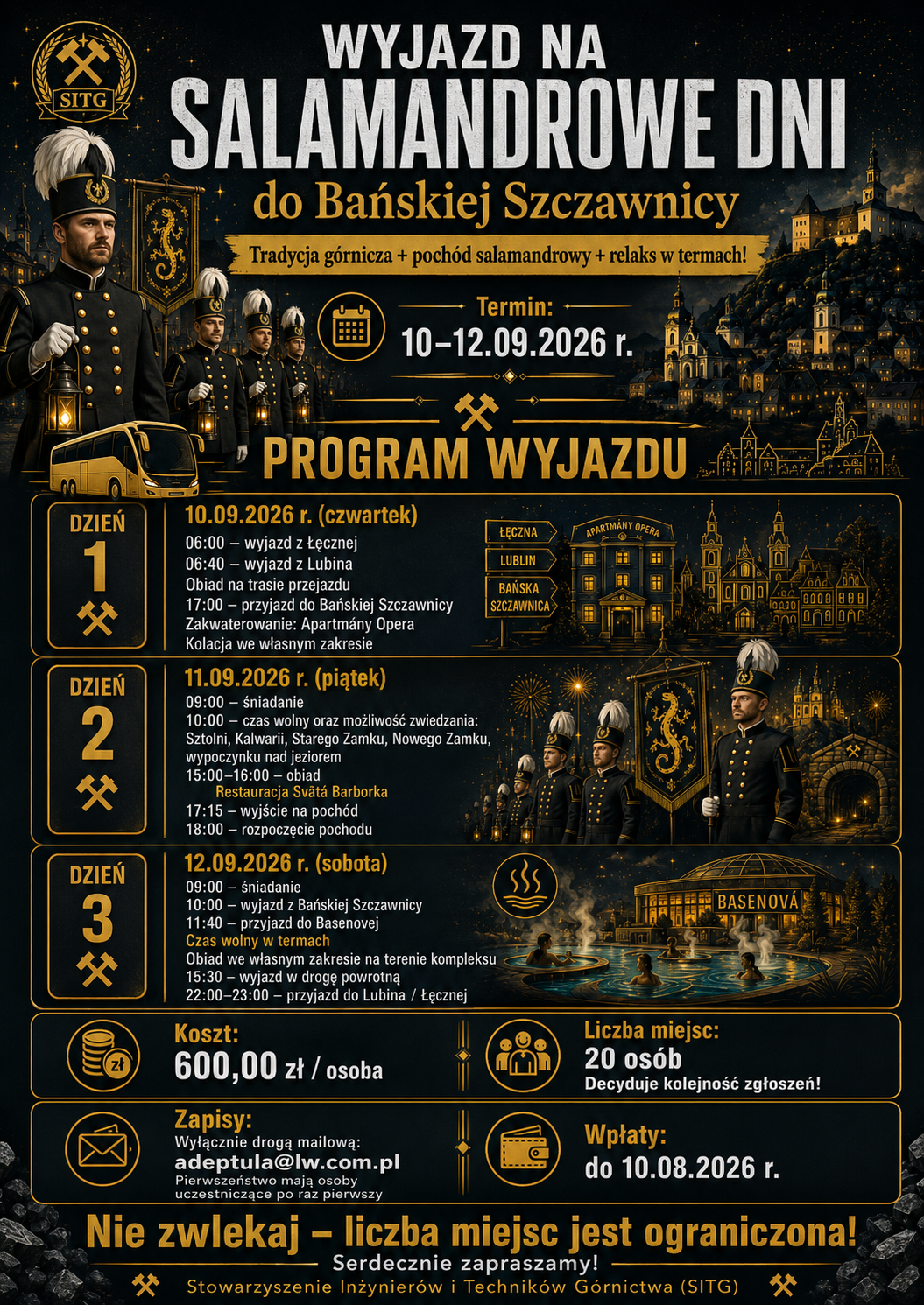 Zapisy na Salamandrowe Dni – wyjazd Koła BOGDANKA