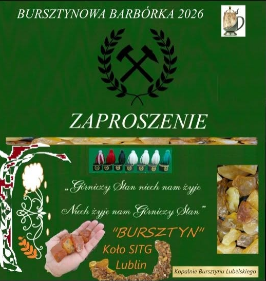 Zapraszamy na Bursztynową Barbórkę 12 grudnia 2026r.